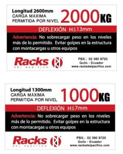 Etiquetas de capacidad de carga por nivel: Clave para la seguridad en tu almacén