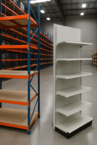 ¿Cuál es la diferencia entre racks industriales y racks comerciales