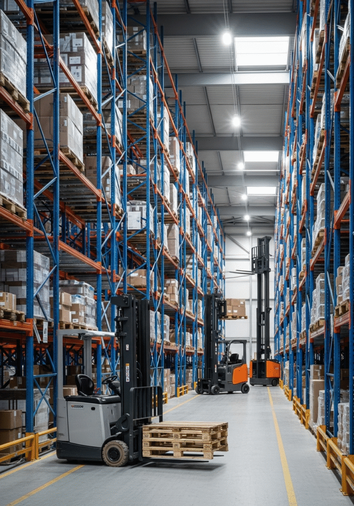 Optimización de pasillos en bodegas: ¿cuál es el ancho ideal según montacargas?