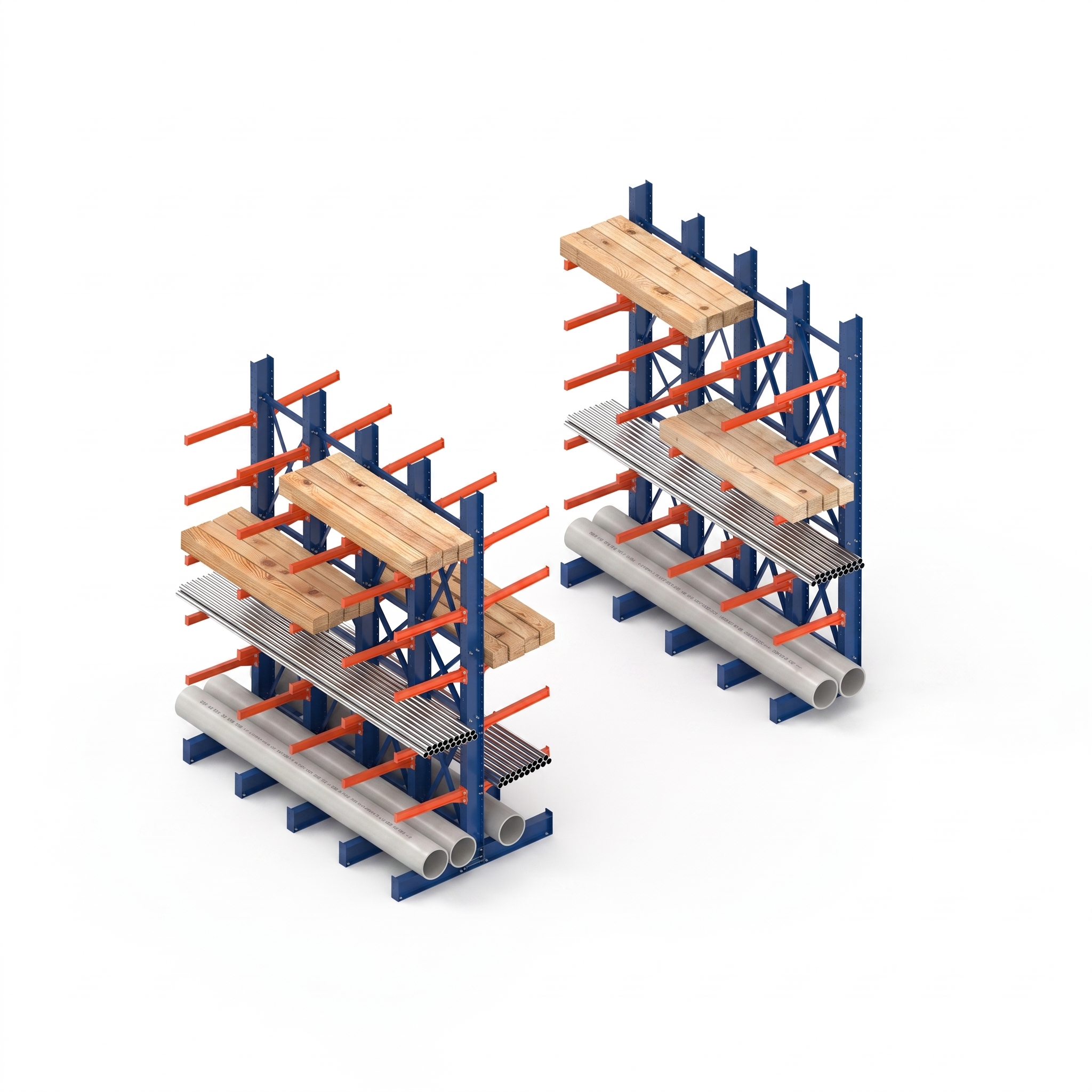 Rack Cantilever - Misma longitud con menos carga