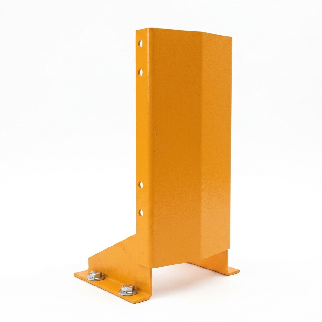 Protector de columna - Pieza de alta visibilidad que se instala en la base de cada puntal expuesto al tránsito de montacargas.