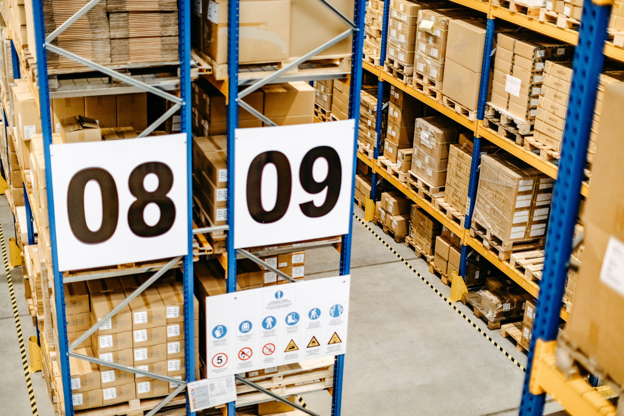 Como se enumeran las posiciones pallets en mi bodega. Racks del Pacífico